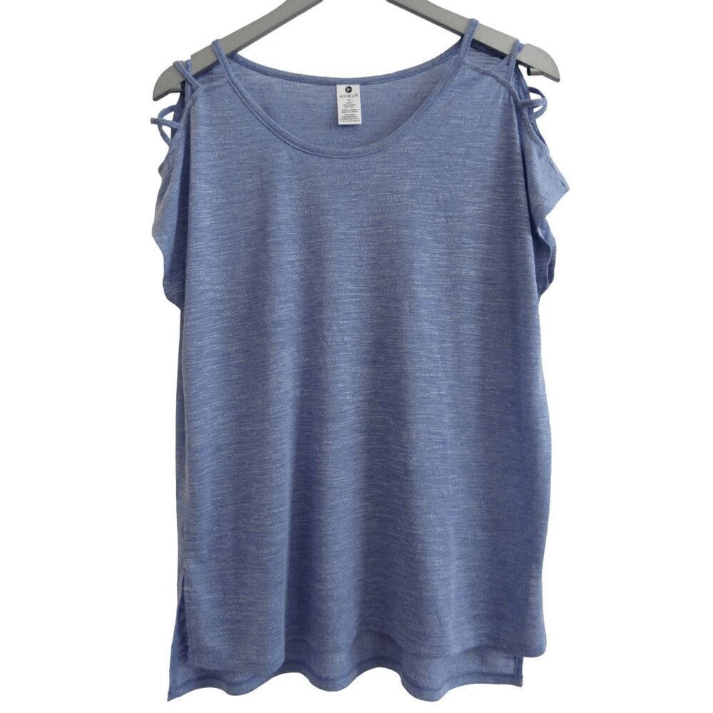 Active‎ Life Heathered Blue Top M